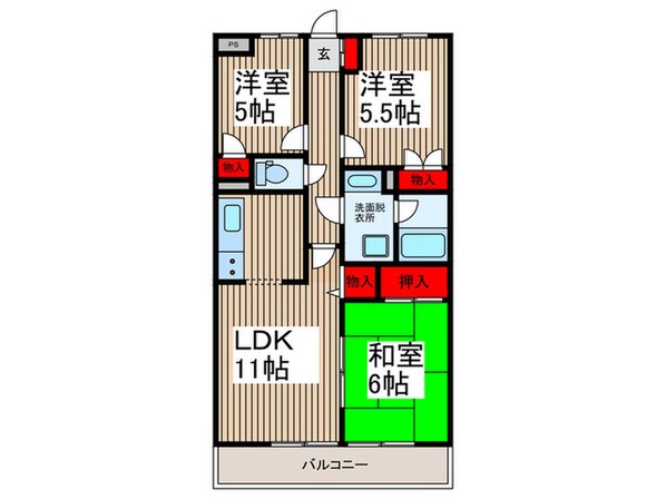 緑の森ＨＯＵＳＥの物件間取画像